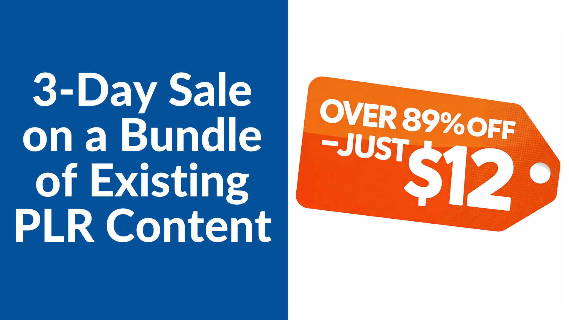 3-Day Marketing PLR Mega Sale