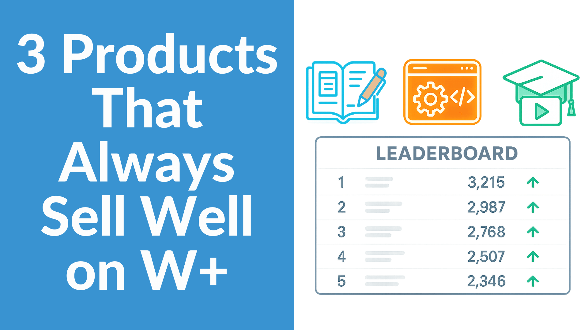 3 Products That Always Sell Well on W+